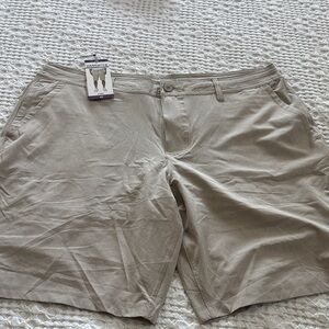 Hang Ten brand Tan Men's Flat Front Shorts